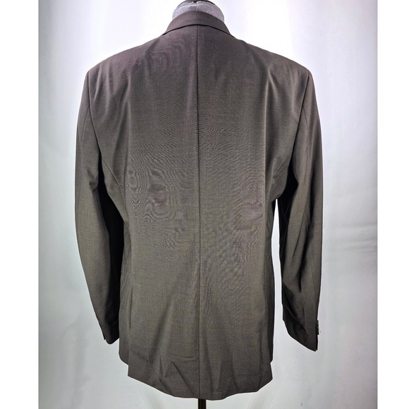 bar III‎ Sport Coat Mens 44L Brown Slim Fit Wool Blend Suit Blazer Jacket NWT - Picture 4 of 10